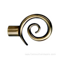 Snail shaped curtain rod